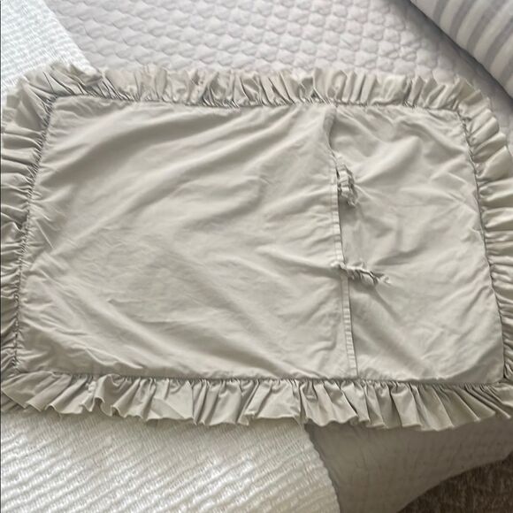 Pom Pom at Home Tan 100% Cotton Ruffled Pillow Shams - Picture 4 of 4